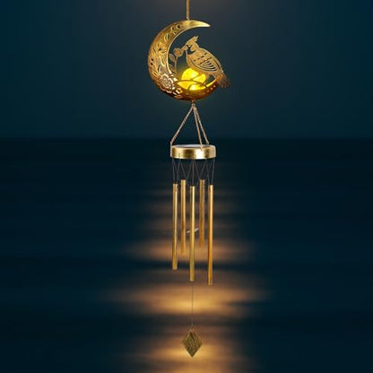 Moon Cardinal Wind Chime for Outside