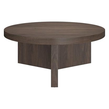 36" Scandinavian Fluted Coffee Table