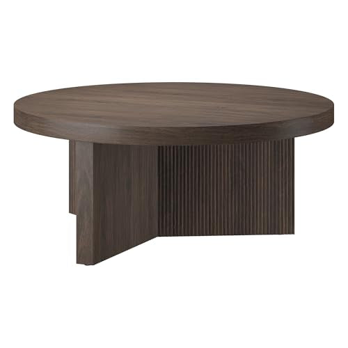 36" Scandinavian Fluted Coffee Table