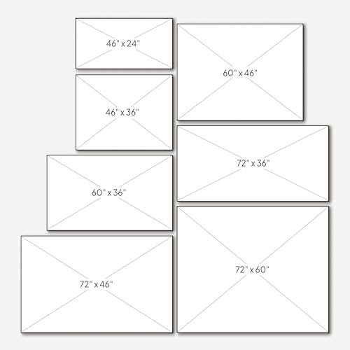 24"x46" Extra Large Framed Wall Art Dark Floral Meadow Moody Wildflower Field in Deep Earthy Tones Illustration for Home Living Room Bedroom Decor