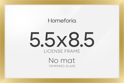 5.5x8.5 Gold Business License Frame (3 Count)