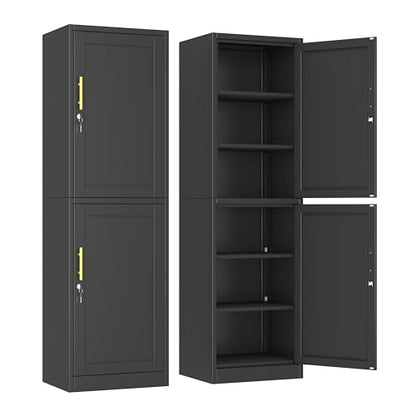 Metal Locker Tall Narrow Storage Cabinet