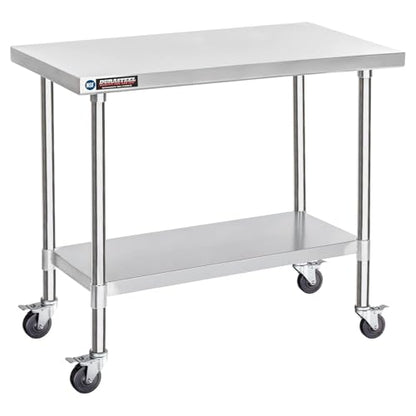 30x48 NSF Stainless Steel Cart Work Table