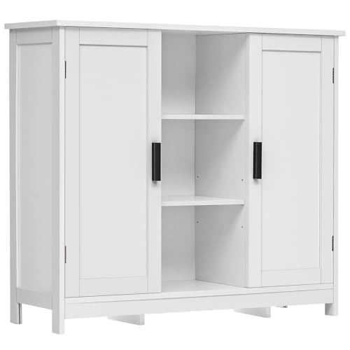Storage Cabinet with 2 Doors and 4 Storage Shelves
