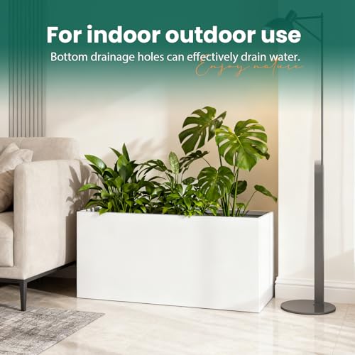 Metal Rectangular Planter 36" L x 12" W x 16" H