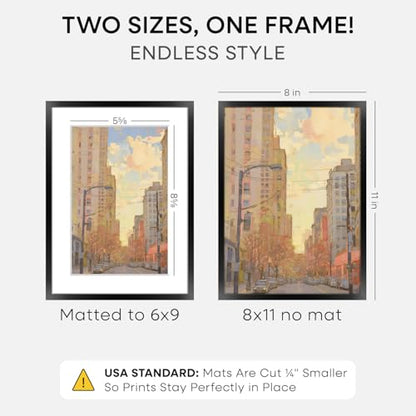 8x11 Black Picture Frame