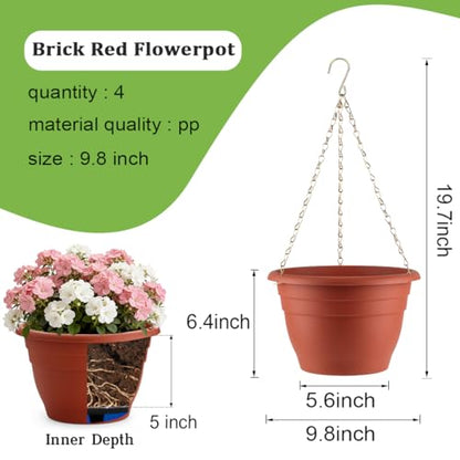 Hanging Planters 10 Inch (4 Count)
