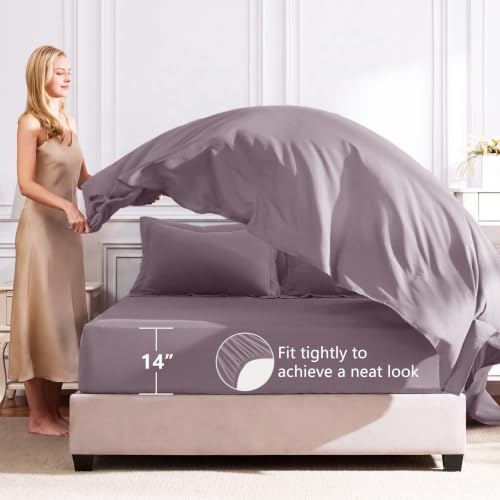 King Size Comforter Set Dusty Purple