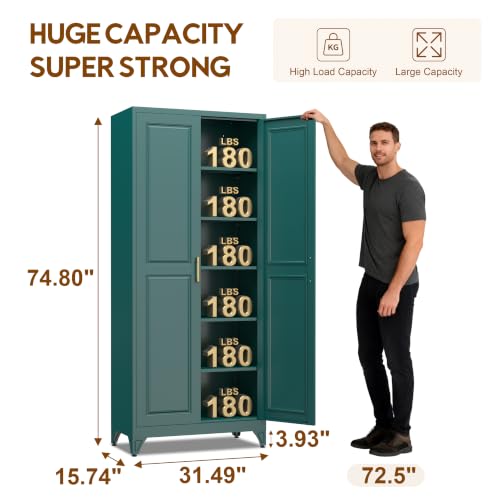 75" Kitchen Pantry Cabinet