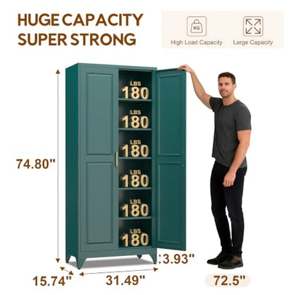 75" Kitchen Pantry Cabinet
