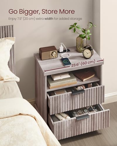 Nightstand with Charging Station