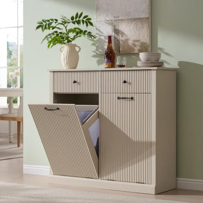 Double Tilt Out Trash Cabinet