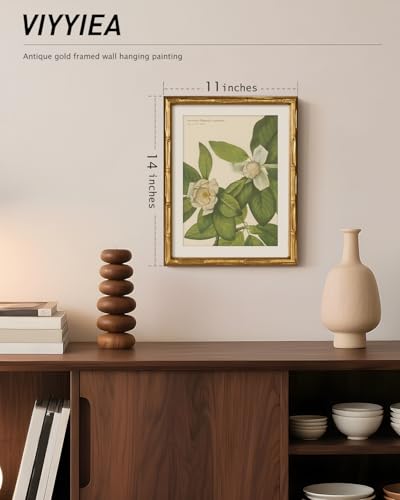 Gold Framed Bamboo Wall Art
