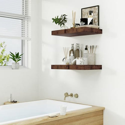 Bathroom 12'' Deep Floating Shelves for Wall