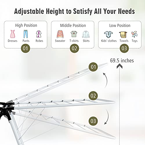 Foldable Clothes Drying Rack