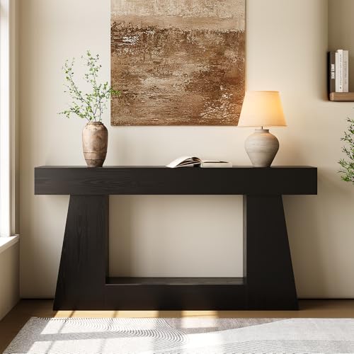 63" Farmhouse Console Table with Storage