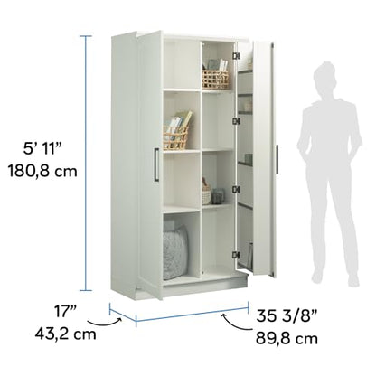 HomePlus Kitchen Storage Pantry Cabinet with Swing Door Storage and Adjustable Shelves