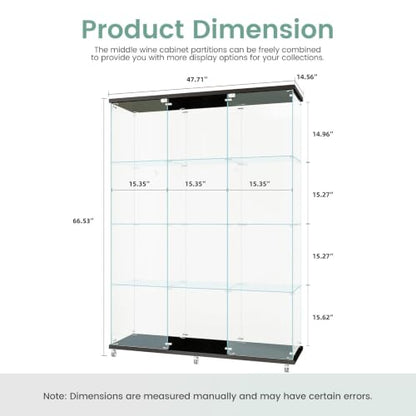 Black Glass Display Cabinet