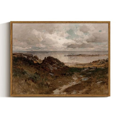 Framed Canvas Wall Art Vintage Decor