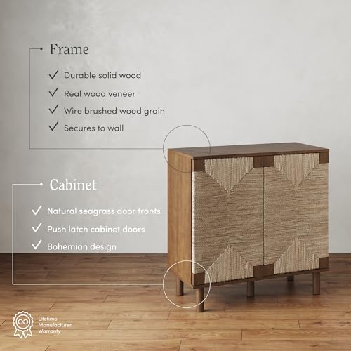 Beacon Boho Accent Cabinet with Doors