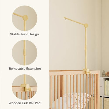 Wood Mobile Arm for Crib