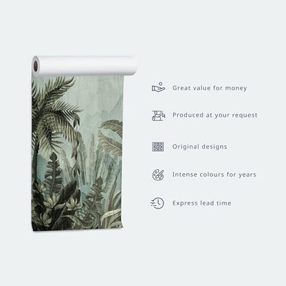 Wall Mural World Map 98x69 in (47.14 Sq Ft)