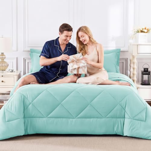 Full Size Comforter Sets Spa Blue