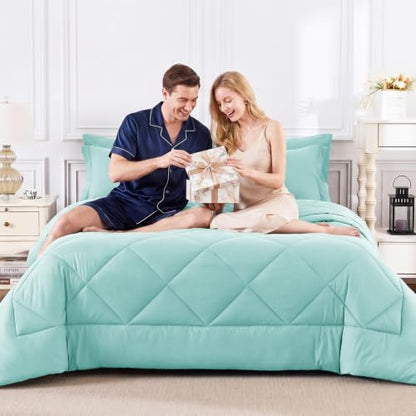 Full Size Comforter Sets Spa Blue