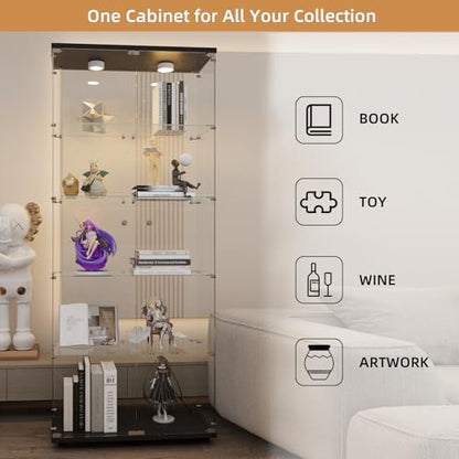 Glass Display Cabinet with LED