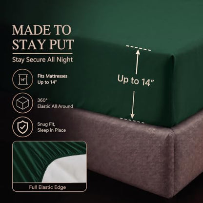Queen Comforter Set Emerald Green
