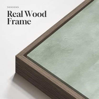 Extra Large Framed Green Abstract Wall Art Decor for Living Room