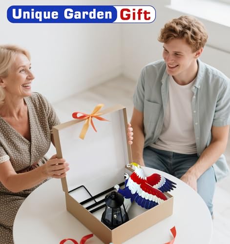 Solar Garden Lights Eagle Decor