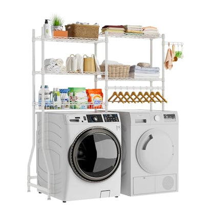 Laundry Organizer Shelves Over the Washer and Dryer Storage Shelf