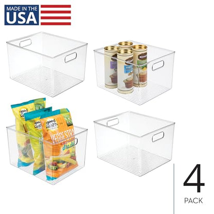 Storage Bins with Handles (4 Count)