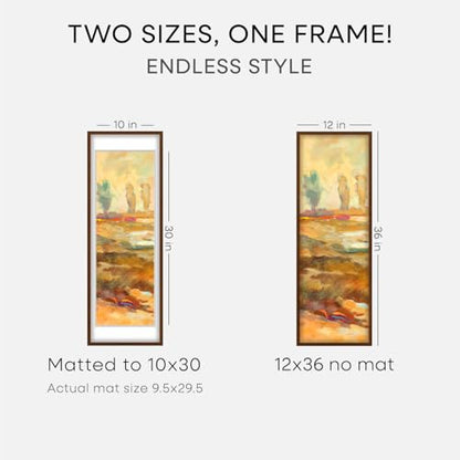 12x36 Brown Oak Picture Frame (3 Count)