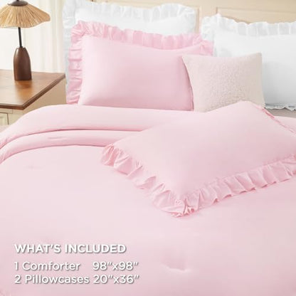 Ruffle Oversized Queen Comforter Set