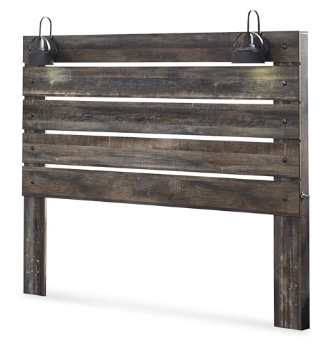 Drystan Rustic King Size Bed Frame with LED