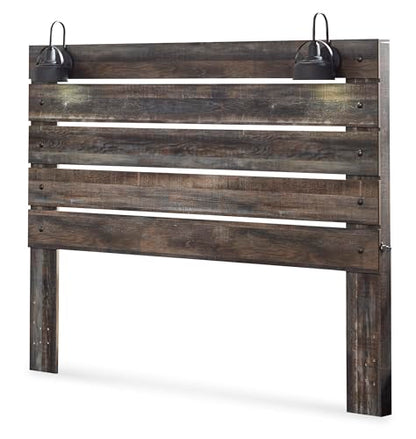 Drystan Rustic King Size Bed Frame with LED