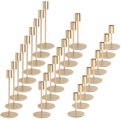 Gold Candlestick Holders (27 Count)