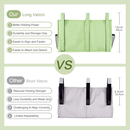 Bedside Caddy Hanging Bed Organizer Storage Bag Pocket for Bunk and Hospital Beds