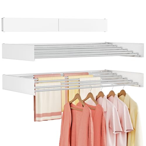Wall Mounted Clothes Drying Rack Folding Indoor