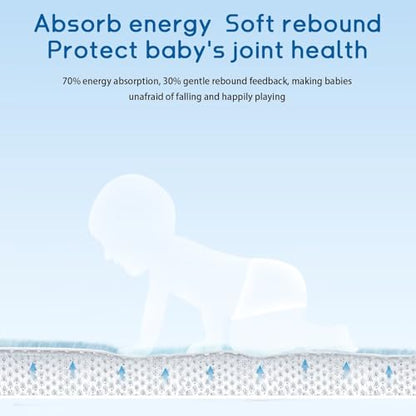 Baby Play Mat for Floor Nursery Muscle Mat Area Rug Playroom Rug 79x158" Elastic Foam 1.3" Thick Crawling Mat for Babies