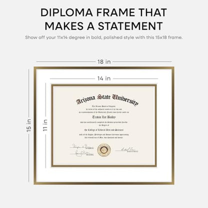 15x18 Bronze Diploma Frame (3 Count)