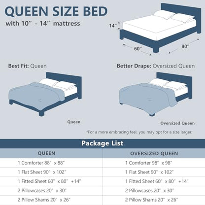Oversized Queen Comforter Set Dusty Purple