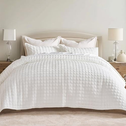 Channel Box Stitch Velvet Quilt Set