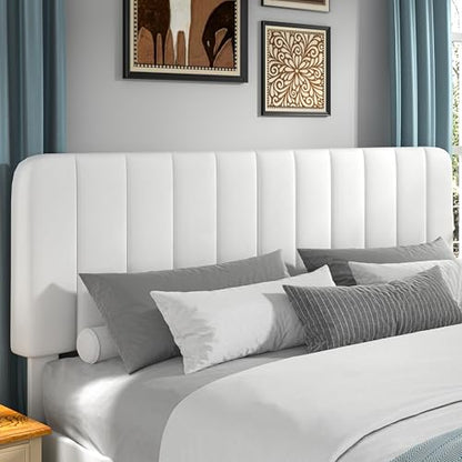 King Size Bed Frame with Upholstered Headboard