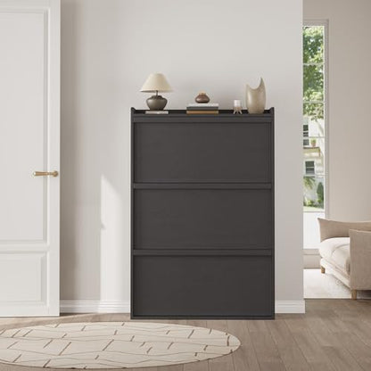 Shoe Cabinet with 3 Flip Drawers