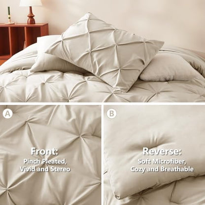 Queen Comforter Set Oatmeal