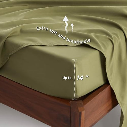 Floral Olive Green Comforter Set