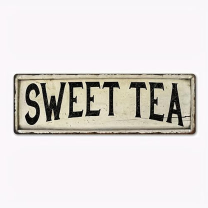 Rustic Metal Tin Sign for Home, Living Room, Toilet, Bar, and Coffee Shop Wall Decor - Vintage Style Wall Art with Frameless Design